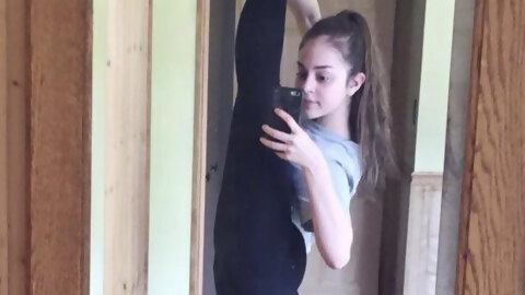 Her flexibility + her booty = ? ?